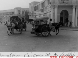 Connaught Circle, New Delhi, during WWII.