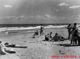 Recreation on a beach in India. In the CBI.  Photo submitted by Glenn S. Hensley, Kirkwood, MO.