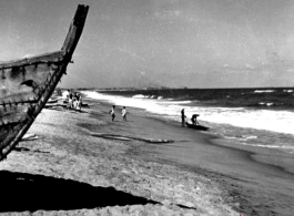 Recreation on a beach in India. In the CBI.  Photo submitted by Glenn S. Hensley, Kirkwood, MO.