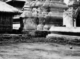 A temple on a hill in Burma, 1945.   Schwartz.