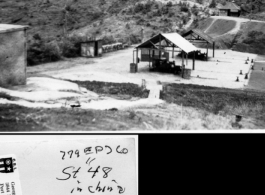 779th EPD Co. station #48 in China, above Salween River and Burma Road, "1st month."  Photo from George E. Pollock.