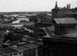 View of Shanghai. In the CBI during WWII.