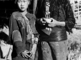 Two local ladies in Burma or SW China during WWII.