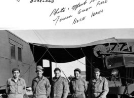 Photo lab personnel stateside in Idaho on November 1, 1943, before shipping off for the CBI.  During WWII.