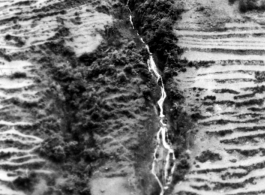 Waterfall in Yunnan, possibly on hillside above Yangkai airbase.