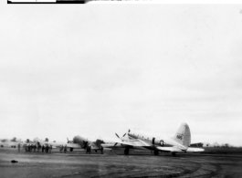 C-46s & C-47s at Kunming airbase, March 1945.