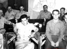 Two-Year party, Yangkai, China Oct. 18, 1944 Chisholm, Sizemore, Atkinson, Arel, Schumaier, Romanazzi, Carter, McGlockin, Eberhardt, Frank Bates.