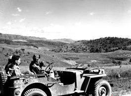 The men traveled by jeep to the site, over rough dirt tracks, but through beautiful country, as in these images.