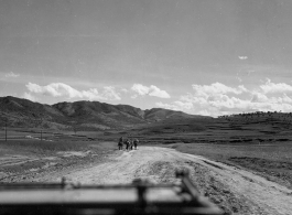 The men traveled by jeep to the site, over rough dirt tracks, but through beautiful country, as in these images.