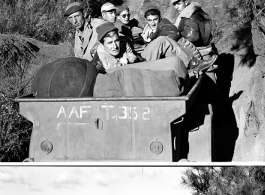 The men traveled by jeep to the site, over rough dirt tracks, but through beautiful country, as in these images.