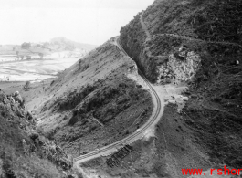 A railway line above Yangzonghai lake (阳宗海) to the east of Kunming, near the U.S. Camp Schiel rest station.