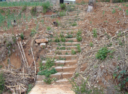 Remains of the American Camp Schiel rest camp, to the east of Kunming at the north end of Yangzonghai (阳宗海) lake, in 2007. 