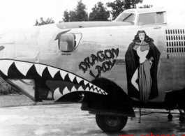 The B-24 "Dragon Lady" (serial #44-41446) in the CBI during WWII.