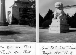 Purple Mt. Park, Nanjing, China, late 1945.