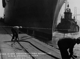 U.S.S. General Butner which took Ehle back to the US, arriving in San Francisco on June 24, 1946.