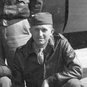 Radio operation T/Sgt. Boleslaw A. Skurnowicz as member of crew of B-24 during training stateside.  Boleslaw A. "Benny" Skurnowicz was born in Shenandoah, Pennsylvania in 1921. He was one of six children of Polish immigrant parents. Polish was spoken in the home and Benny learned to speak English in elementary school.  His father, a coal miner, died from Miner’s Asthma when Benny was thirteen. Benny was a good a good student, but had to leave school to help support the family. He worked various jobs before 