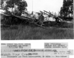 Destroyed P-51 fighter at Liuzhou during WWII, after Japanese retreat.