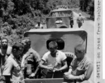 Advance detail on road from Gushkara to Chabua. Stopping roadside for chow.