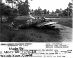 ***A wrecked Japanese airplane left at Liuzhou after the Japanese retreat after Ichigo.