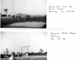 View looking east from Shinto Temple in Nanjing, and view of Temple Arch. November 15, 1945.