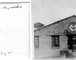 The Tiger Den, recreation and theater building, at Hostel #3, May 1945.