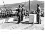 Gen. Weng speaks to CFI troops in Muse, Burma, during WWII, on January 28, 1945.  10th Air Force Photographic Section, image supplied by Anthony J. Prombo.