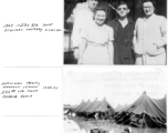 234th Station Hospital physical therapy nurses, and personnel tents in monsoon season, 1943-44. Chabua, India. Images provided by Michael J. O'Brien. 