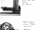 Nanjing (Nanking) Purple Mountain in China during WWII: Sun Yat-sen memorial, and observatory, 1945.