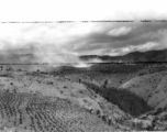 A GI walks in the countryside in Yunnan province, China. During WWII.