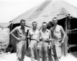 "Fedeler, Rodriguez, Ondira, And Bukey Outside Our Humble Living Quarters In Liangshan, China."