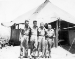 "This is the place we called home at Liangshan, China. The guys in the picture are Parker Fedeler, Ralph O'Connor, Art Rodriguez, and Albert Ondira."