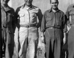 Joe Wiley, unknown, Marlin Reese probably at an American base in Guilin, China.