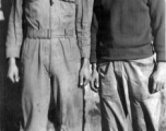 "Lester Herring And Larry Hawkins, Great Members Of The 396th Service Squadron... I Remember Larry Wanted To Be A Pilot But Could Not Qualify So He Made Himself A Great Mechanic."