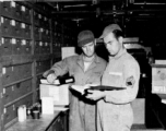 "Here are two of the greatest tech supply people in the army. There was no such thing as 'We can't get that for you'. It might take a little time but if it was in China, George Springer would find it for you. The guy on the left is Bob Lewis and on the right is George Springer."