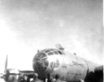 A B-29 bomber in China during WWII.