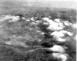 The countryside China from the air in the CBI.   From the collection of Robert H. Zolbe.