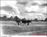 P-61 Black Widow parked at Liuzhou air base during WWII, in 1945.