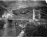 A suspension bridge in SW China during WWII.