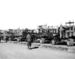 A convoy of Chinese transport trucks in SW China during WWII.