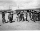 Chinese laborers working at the base at Luliang. During WWII.