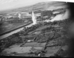 Bombing on Phu Lang Thuong railway bridge over the Thuong River at Bắc Giang City in French Indochina (Vietnam), during WWII. In northern Vietnam, and along a critical rail route used by the Japanese.  Coordinates:  21°16'32.69"N 106°11'9.28"E