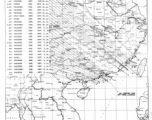 Sea sweep air mission map for September 1944, showing locations near or in China where attacks were made on Japanese by U. S. aircraft.  From the U.S. Government sources.