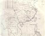 Sea sweep air mission map for December 1944, showing locations near or in China where attacks were made on Japanese targets by U. S. aircraft.  From the U.S. Government sources.