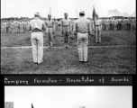 700 Engineer Petroleum Distribution Company (700 E.P.D. Co.) Pipeliners presentation of awards, Tinsukia, India. During WWII.