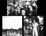 Ceremony at American cemetery, Panitola, India, during WWII.