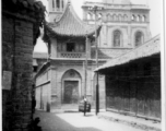 The Qing Dynasty Catholic church St. Michael's Church in Hanzhong (Hanchung), during WWII (清汉中圣弥额尔天主堂).