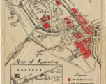 GI map of Kunming, APO 627, issued by the U.S. Office of War Information.