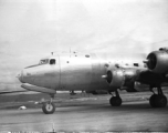 A C-54 airplane at a base in SW China during WWII.