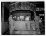 GIs drink at club in burma.  During WWII.  797th Engineer Forestry Company.