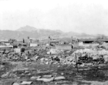 Devastated town in SW China during WWII.